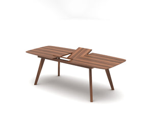 Soho Concept Sword Extendable Dining Table - Walnut Veneer Or White Lacquer With Solid Wood Legs For Elegant Dining   Soho-concept-dining-chair-13877