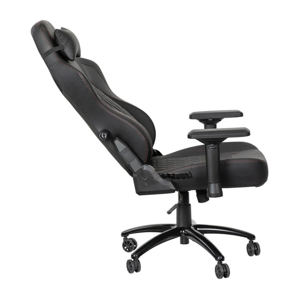 English Elm Falco Ergonomic High Back Gaming Chair with 4D Armrests, Adjustable Lumbar Support & Headrest Pillow SY-088-RD-GG