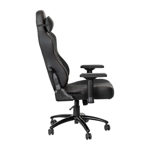 English Elm Falco Ergonomic High Back Gaming Chair with 4D Armrests, Adjustable Lumbar Support & Headrest Pillow SY-088-RD-GG