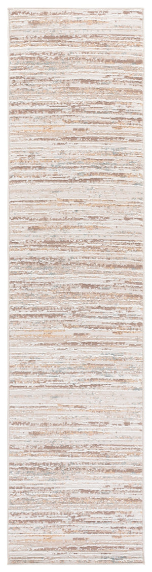 Safavieh Sydney Transitional Round Rug In Beige & Brown-Ivory — Low-Pile, Durable Power-Loomed Turkish Design 6'-6" x 6'-6" SYD400B-7R