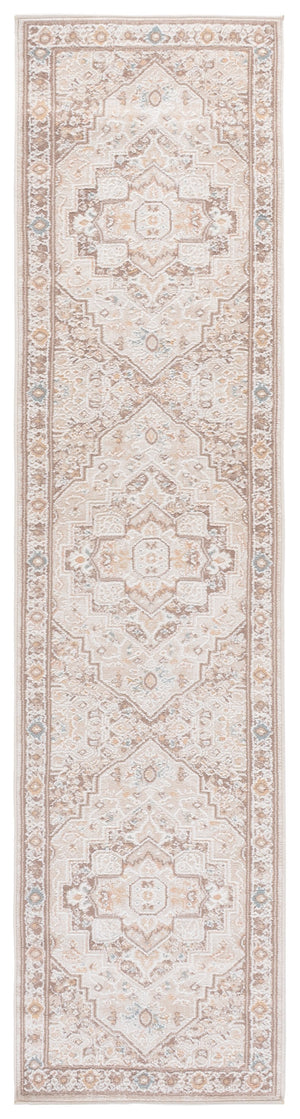 Safavieh Sydney Traditional Beige Brown Ivory Area Rug — Power-Loomed Durability, Soft Textured Blend 6'-6" x 6'-6" SYD402B-7R