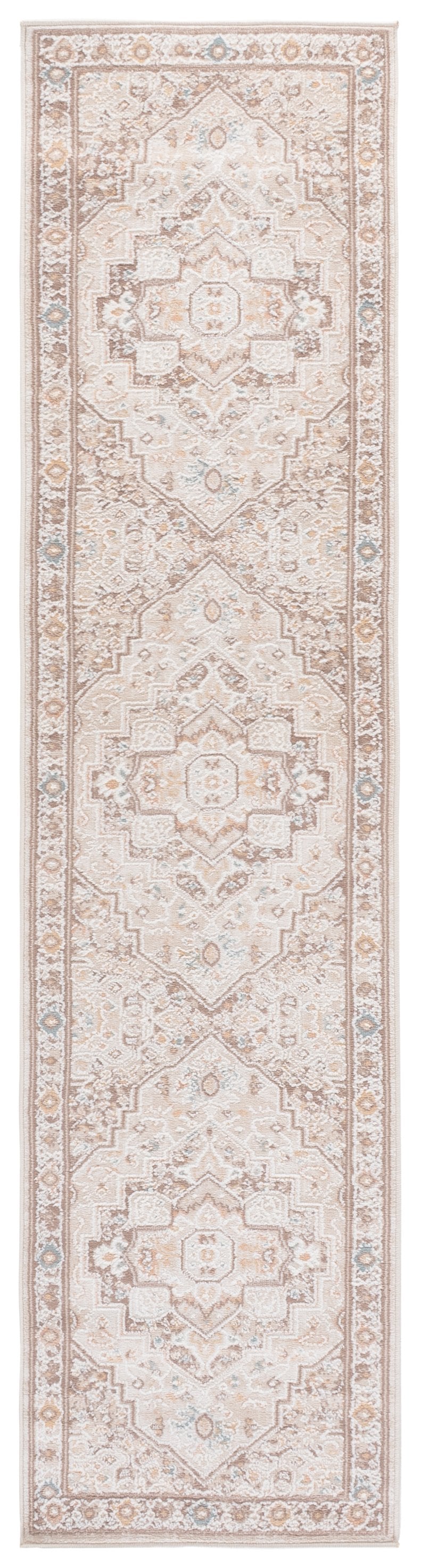 Safavieh Sydney Traditional Oriental Area Rug In Beige Brown Ivory — Power-Loomed Durable Soft Texture 5'-0" x 8'-0" SYD402B-5
