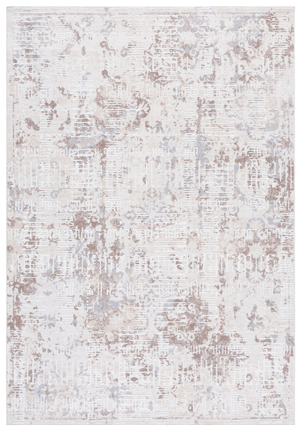 Safavieh Sydney Neutral Transitional Square Rug — Low-Profile Beige & Brown-Grey Power-Loomed Durability 6'-6" x 6'-6" SYD404B-7SQ
