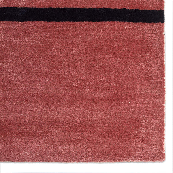 Jaipur Living Jaipur Living Segment Hand Tufted Geometric Viscose Wool Accent Rug in Bold Red Pink RUG143927