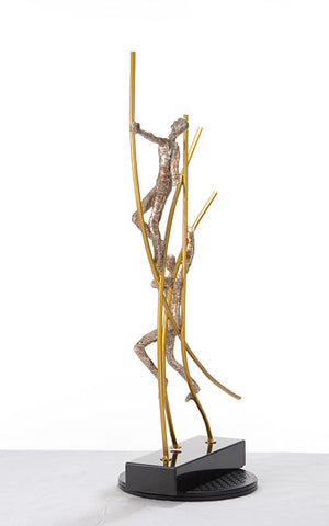 Vig Furniture Sz0238 Elegant Modern Bronze Acrobats Sculpture - Unique Design, Sturdy Craftsmanship For Decor Bronze  Vgthsz0238-brz