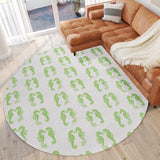 Dalyn Rugs Seabreeze SZ15 Machine Made 100% Polyester Coastal Rug Lime-In 8' x 8' SZ15LM8RO