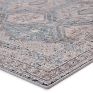 Jaipur Living Vibe by Jaipur Living Trellis Medallion Indoor Rug in Polypropylene with High-low Pile RUG148599