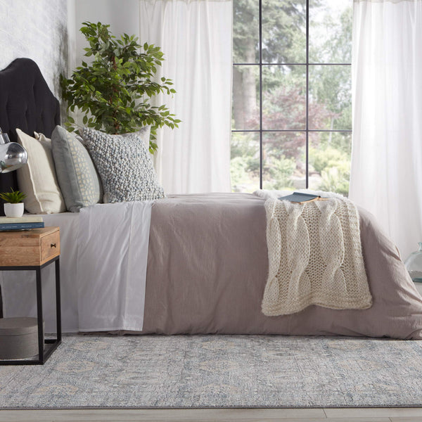 Jaipur Living Vibe by Jaipur Living Trellis Medallion Area Rug High-low Pile Polypropylene Blend RUG148607