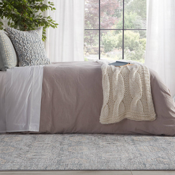 Jaipur Living Vibe by Jaipur Living Trellis Medallion Area Rug High-low Pile Polypropylene Blend RUG148607