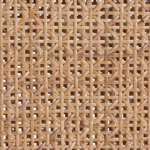 Bali & Pari Sandy Acacia Wood Rattan Counter Stool for Bohemian Kitchen Island