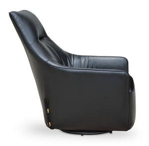 Soho Concept Bottega Carrot Swivel Armchair - Modern Leatherette Design With 2-year Guarantee & Solid Metal Base Black Swivel. Solid Metal Top Part Connected To Four Tubular Legs Soho-concept-dining-chair-12607