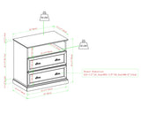 Clyde Classic 2 Drawer Nightstand Set
