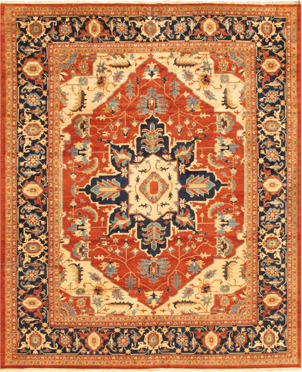 Pasargad Home Serapi Collection Hand-knotted Wool Area Rug - Timeless Style For Elegant Interiors   P-22 12x18
