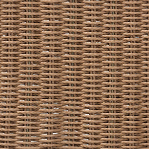 Bali & Pari Serge Handwoven Seagrass Dining Chair with Scalloped Boho Metal Base