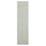 Serpentine Blue Area Rug 2'x8' - Hand-Loomed, Luxe Wool Blend, Low Pile, Stain-Resistant