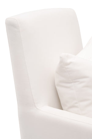 Essentials for Living Shelter Slipcover Arm Chair with Casters 6665.LPPRL-C LiveSmart Peyton-Pearl