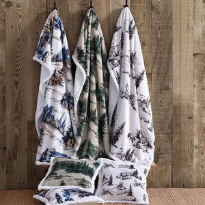 Hiend Accents Wild Horses Campfire Sherpa Throw - Cozy Comfort With Vibrant Southwestern Design For All Occasions Multi Color Front, 100% Polyester,Back, 100% Polyester (Sherpa Fabric) Cf2317th-os-oc