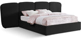 Shiloh Black Boucle Fabric Queen Bed ShilohBlack-Q Meridian Furniture