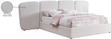 Shiloh Cream Boucle Fabric Queen Bed ShilohCream-Q Meridian Furniture