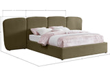 Shiloh Olive Green Boucle Fabric King Bed ShilohOlive-K Meridian Furniture