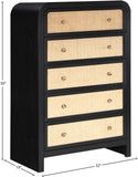 Siena Black Chest SienaBlack-CH Meridian Furniture