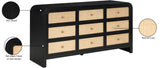 Siena Black Dresser SienaBlack-D Meridian Furniture