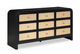 Siena Black Dresser SienaBlack-D Meridian Furniture