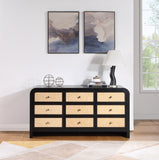 Siena Black Dresser SienaBlack-D Meridian Furniture