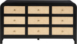 Siena Black Dresser SienaBlack-D Meridian Furniture