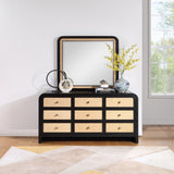 Siena Black Mirror SienaBlack-M Meridian Furniture