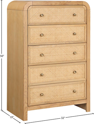 Siena Natural Chest SienaNatural-CH Meridian Furniture