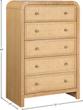 Siena Natural Chest SienaNatural-CH Meridian Furniture