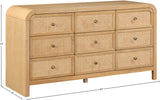 Siena Natural Dresser SienaNatural-D Meridian Furniture