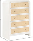 Siena White Chest SienaWhite-CH Meridian Furniture