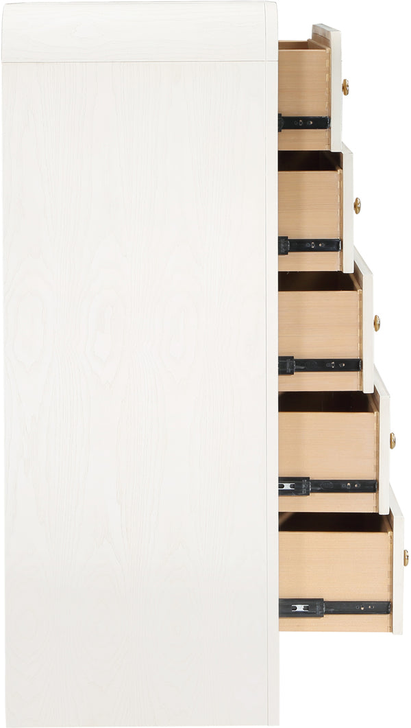 Siena White Chest SienaWhite-CH Meridian Furniture