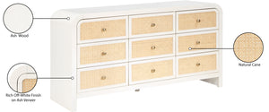 Siena White Dresser SienaWhite-D Meridian Furniture