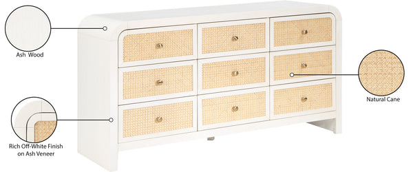 Siena White Dresser SienaWhite-D Meridian Furniture