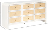 Siena White Dresser SienaWhite-D Meridian Furniture