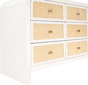 Siena White Dresser SienaWhite-D Meridian Furniture