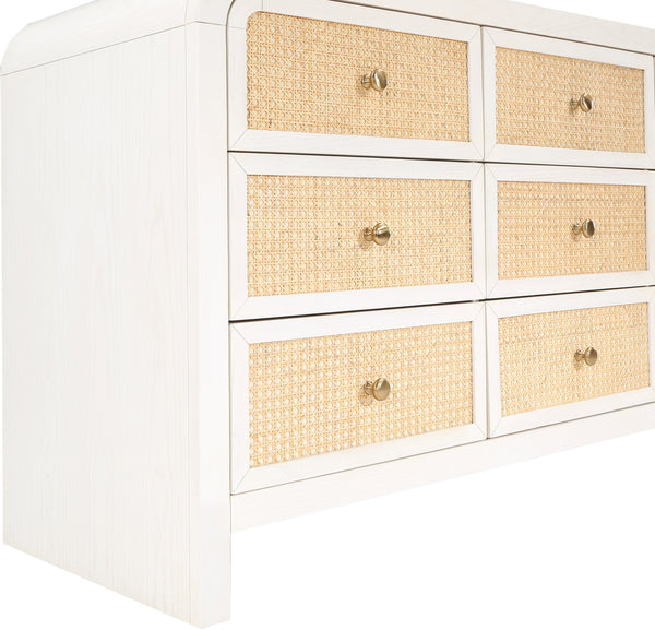 Siena White Dresser SienaWhite-D Meridian Furniture