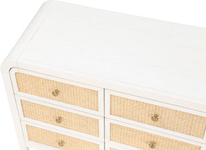 Siena White Dresser SienaWhite-D Meridian Furniture