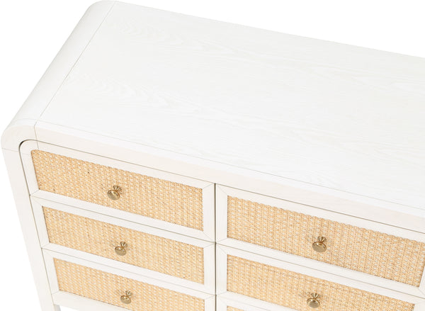 Siena White Dresser SienaWhite-D Meridian Furniture