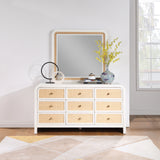 Siena White Mirror SienaWhite-M Meridian Furniture