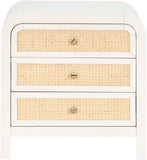 Siena White Night Stand SienaWhite-NS Meridian Furniture