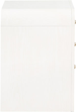 Siena White Night Stand SienaWhite-NS Meridian Furniture