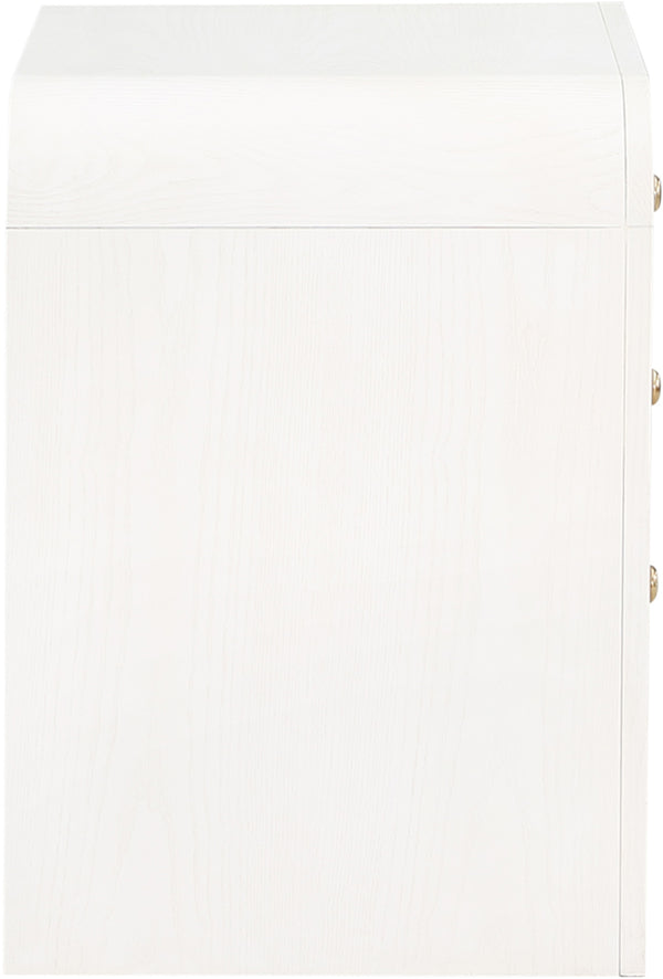 Siena White Night Stand SienaWhite-NS Meridian Furniture