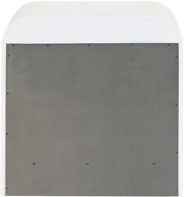 Siena White Night Stand SienaWhite-NS Meridian Furniture