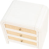 Siena White Night Stand SienaWhite-NS Meridian Furniture