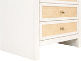 Siena White Night Stand SienaWhite-NS Meridian Furniture