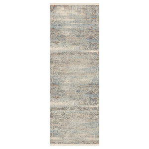 Silk Road Cream Dark Grey 2' 7" x 7' 3" Area Rug Karastan Rugs